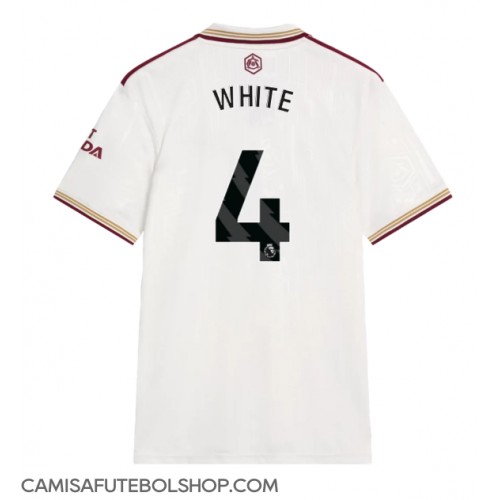 Camisa de time de futebol Arsenal Ben White #4 Replicas 3º Equipamento 2025-26 Manga Curta Camisa de time de futebol Arsenal Ben White #4 Replicas 3º Equipamento 2025-26 Manga Curta